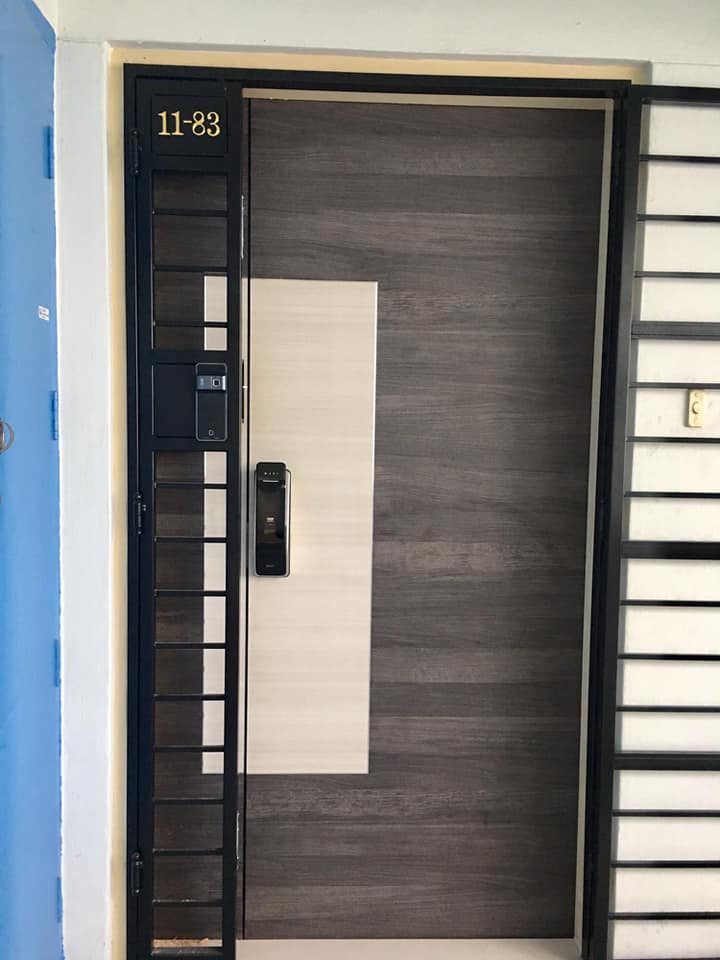 Laminate (2 Design) HDB Main Door - Fire Rated Door (720 x 960 Pixel)