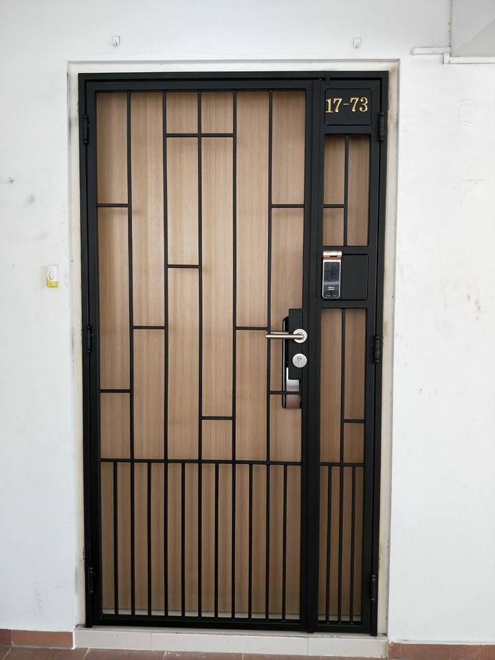 Call 96177025 to buy Simple Line HDB Gate and Fire rated HDB door Singapore sales