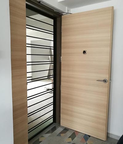 In House Laminate Solid HDB Main Wooden Door