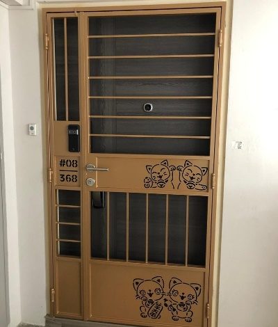 Call 96177025 to buy Kato Simplify Gate 3D Laser Cut HDB wrought iron gate sales in Singapore