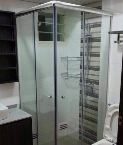 Call 96177025 to buy L Shape Glass Shower Screen and Laminate HDB main door sales in Singapore