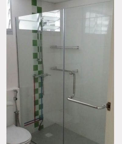 Call 96177025 to buy Wall to Wall Glass Shower Screen and Laminate HDB main door sales in Singapore