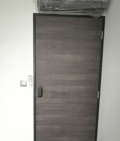 Black Oak Designer HDB Bedroom Door