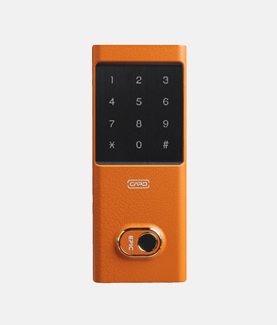 EPIC-7G-Designer-Door-Digital-Lock-Summer-Orange-Front